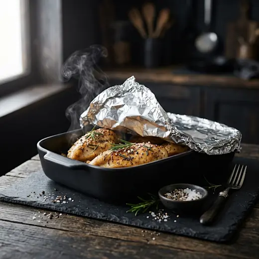 Chicken Breast in Oven - foil