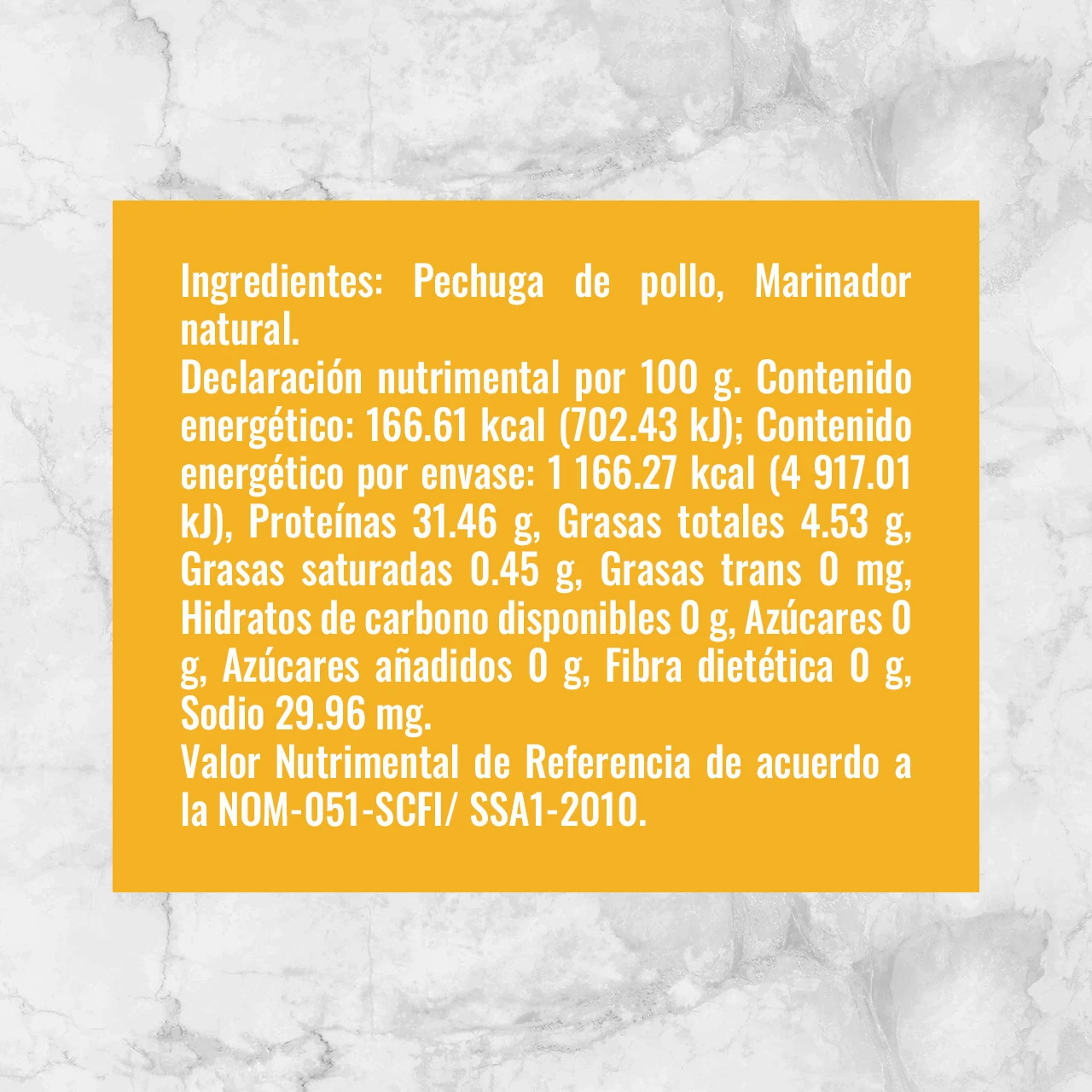 81459 FAJITAS DE PECHUGA DE POLLO Info Nutrimental