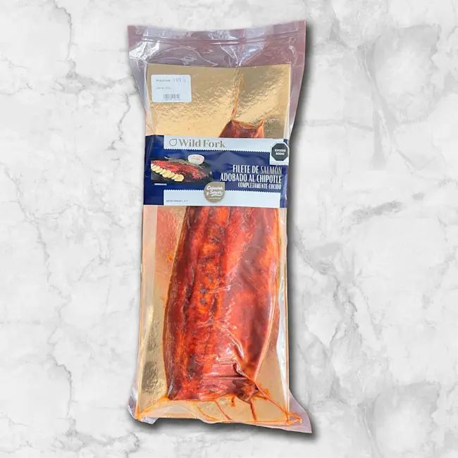 82146 WFMex Packaged FILETE DE SALMÓN ADOBADO AL CHIPOTLE Pescados