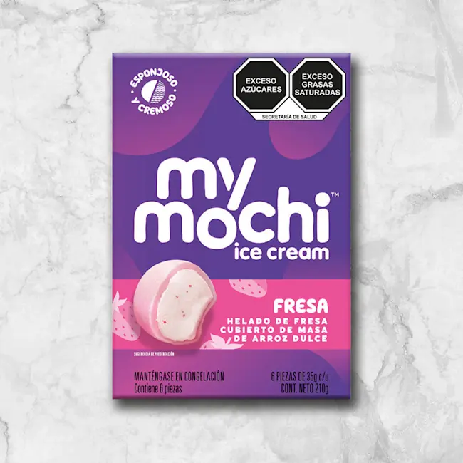 Mochis Helados de Fresa