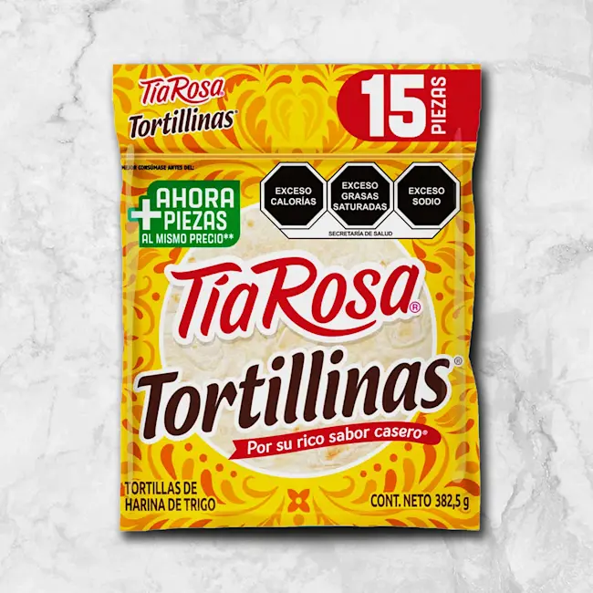 Tortillinas de Harina de Trigo