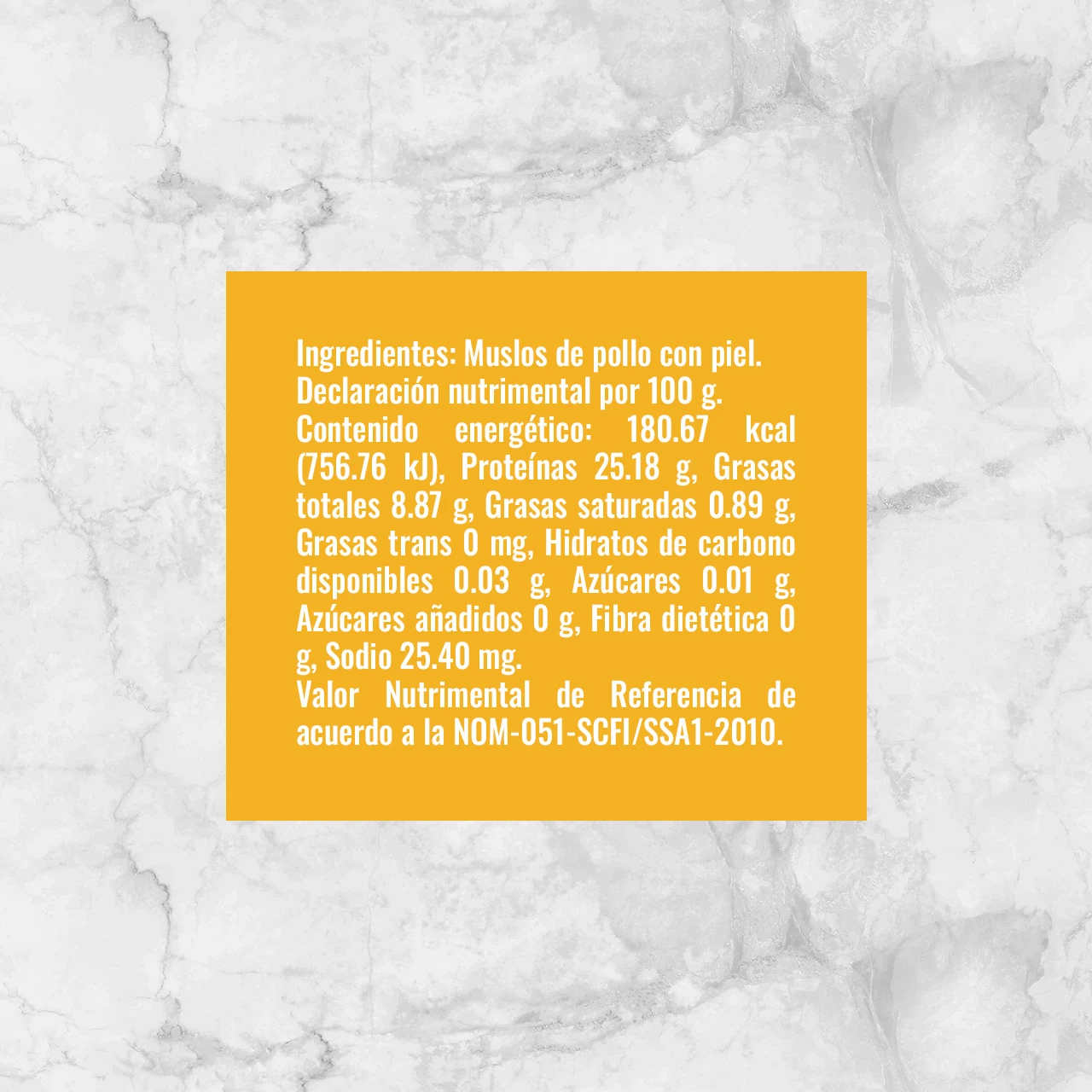 81122 MUSLO DE POLLO Info Nutrimental