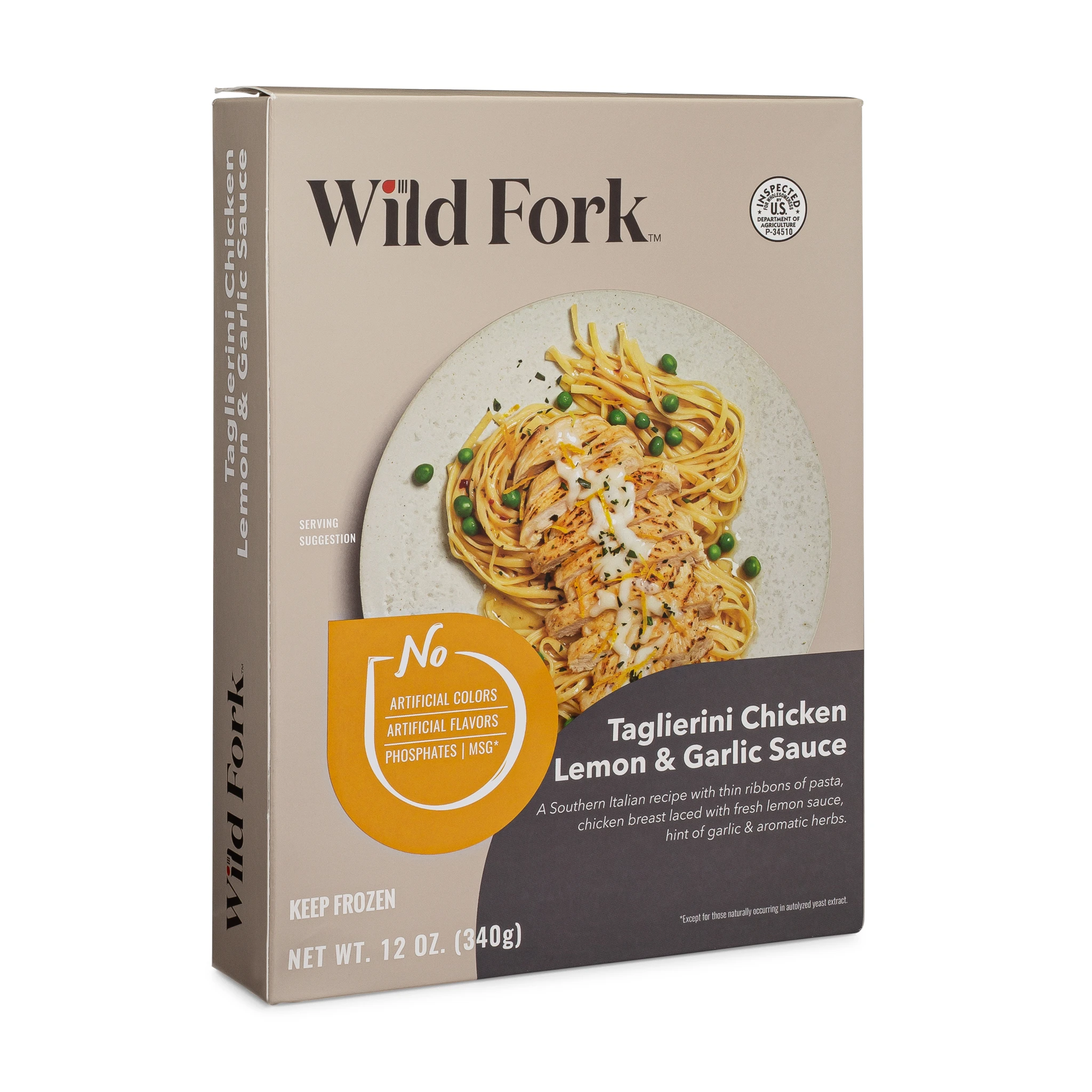8034 WF PACKAGED Chicken Taglierini Al Limone - single serve Ready Meals