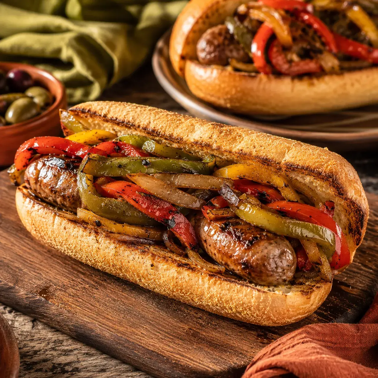 Italian Sausage & Pepper Sandwiches