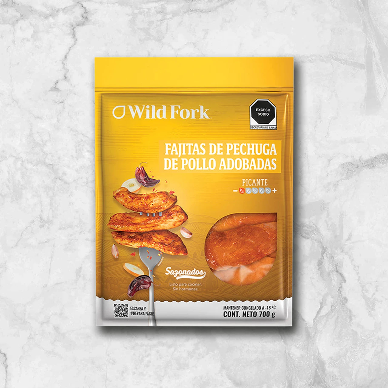 Fajitas de Pechuga de Pollo Adobadas