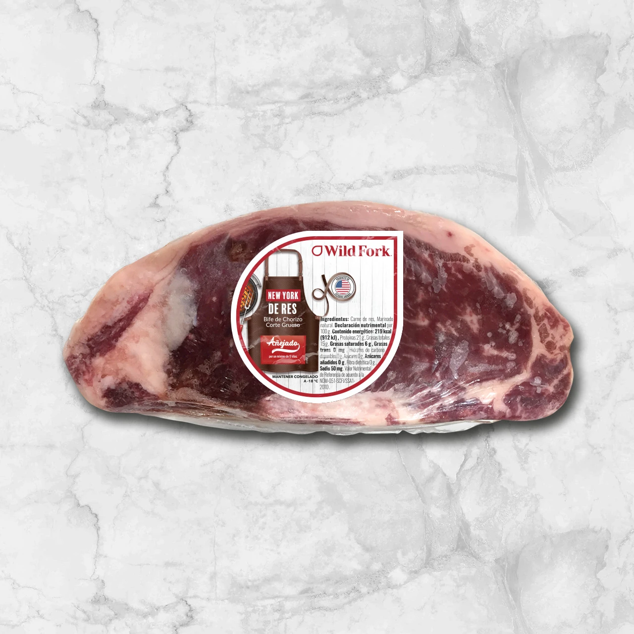 80921 WFMex Packaged NEW YORK DE RES BIFE DE CHORIZO CORTE GRUESO Res Asado