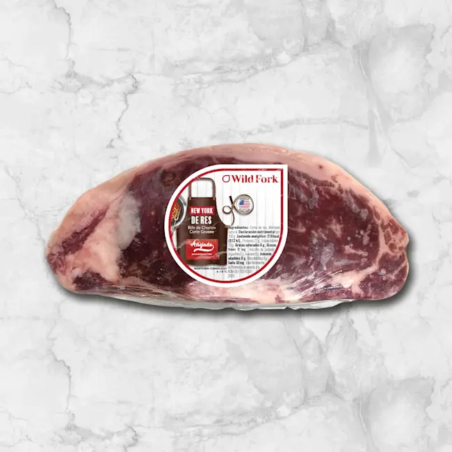 80921 WFMex Packaged NEW YORK DE RES BIFE DE CHORIZO CORTE GRUESO Res Asado