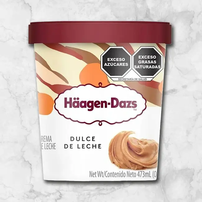 82151 WFMEx Packaged HELADO DULCE DE LECHE HÄAGEN DAZS 473ML Postres