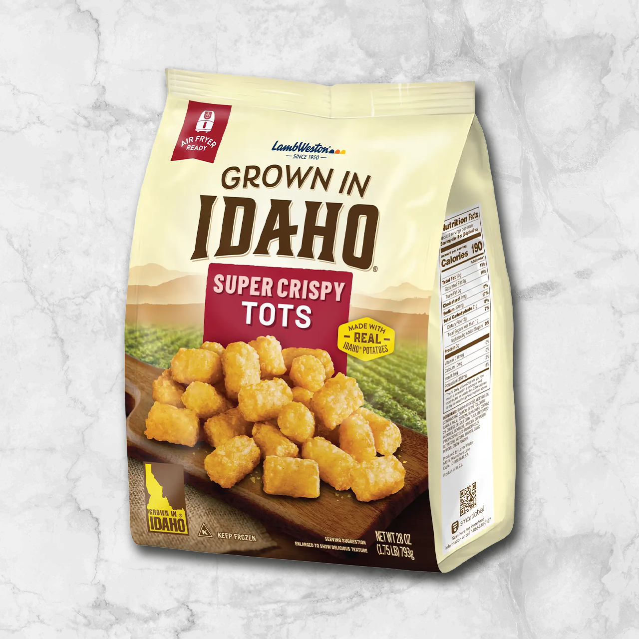 82430 WFMex Packaged 2 TATER TOTS GROWN IN IDAHO 793G Acompañamientos