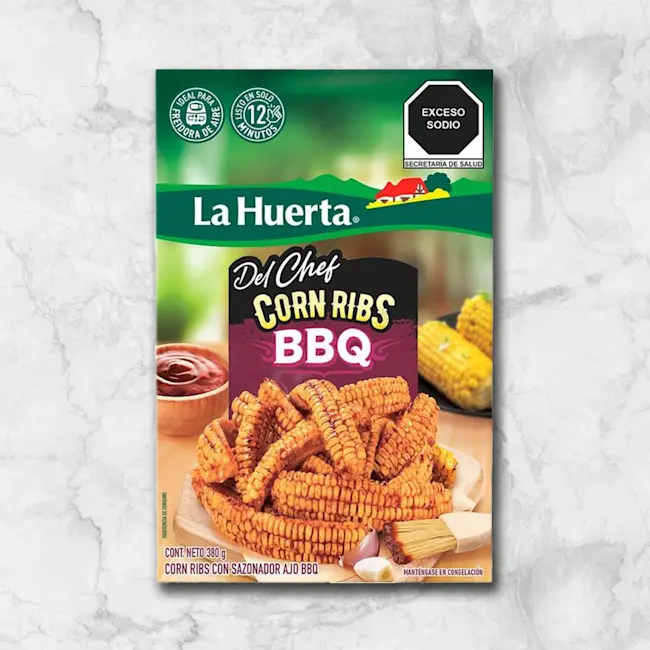 82288 WFMex Packaged CORN RIBS BBQ 380 GR Verduras