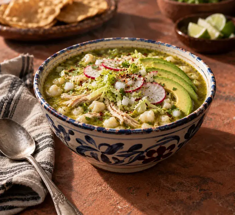 Pozole Verde de Pollo Fácil: Receta Tradicional Guerrero