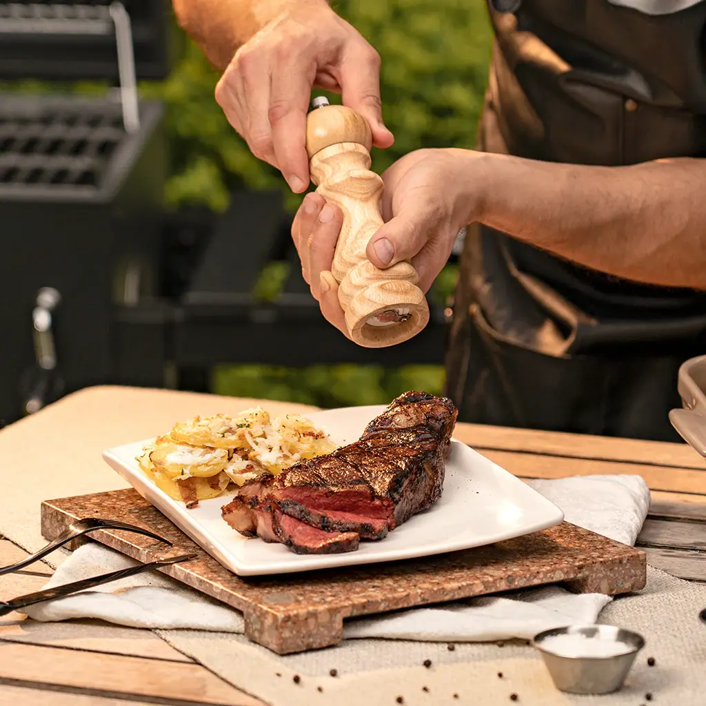 NEW YORK CON MARINADA DE NARANJA Y VINO TINTO