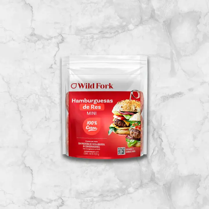 HAMBURGUESA DE RES / MINI 420g