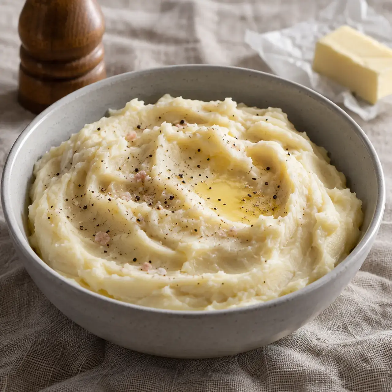 Puré de papa cremoso