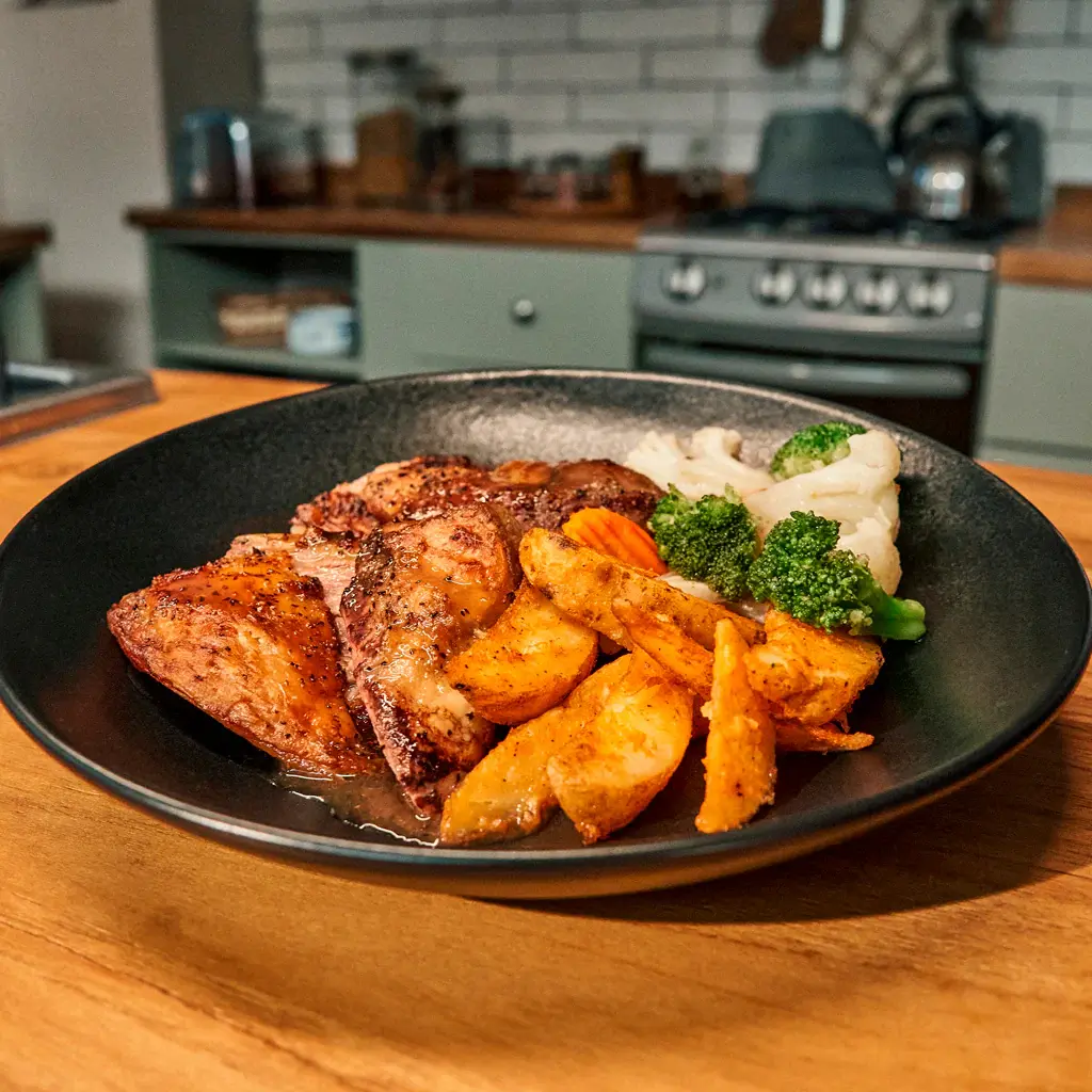 ESPALDILLA DE CORDERO AL HORNO CON PAPAS