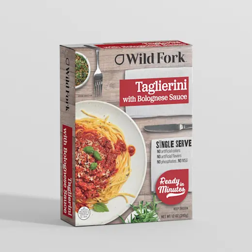 8035 WF PACKAGED Taglierini Bolognese - single serve Ready Meals - 1200x1200 JPG