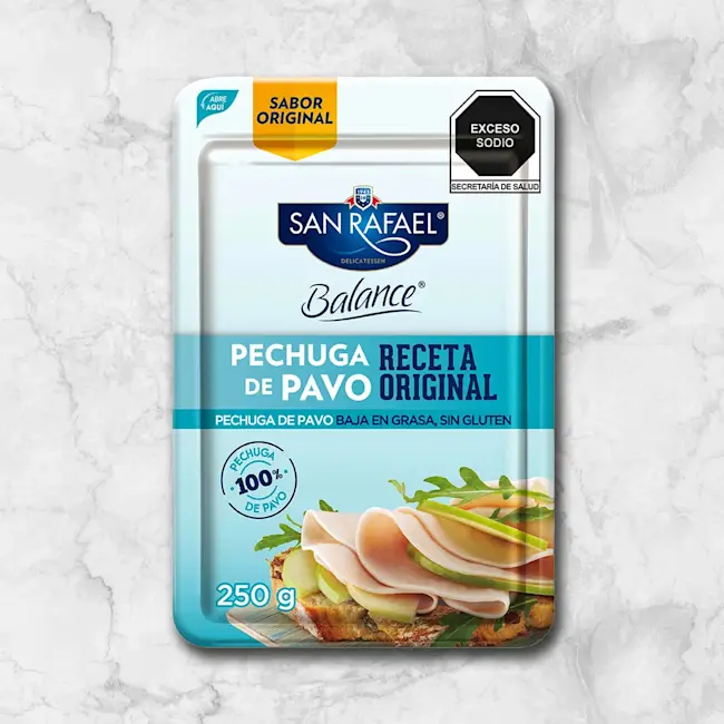 82405 WFMex Packaged PECHUGA DE PAVO BALANCE 250G Acompañamientos