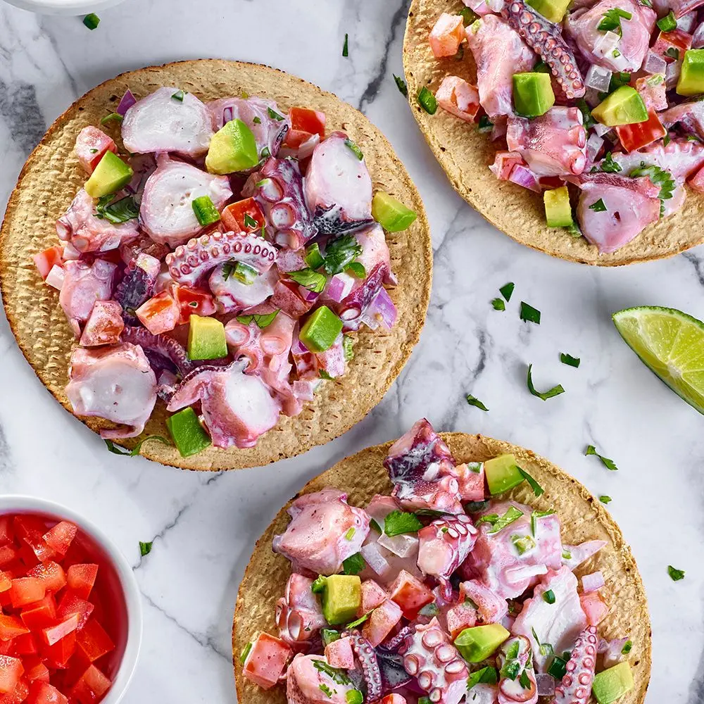 TOSTADAS DE PULPO ENAMORADO