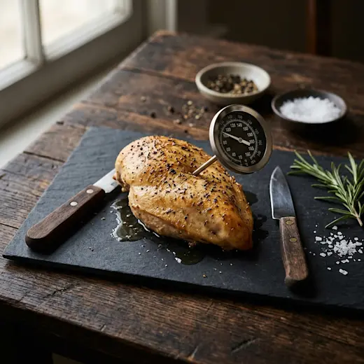 Chicken Breast in Oven - doneness