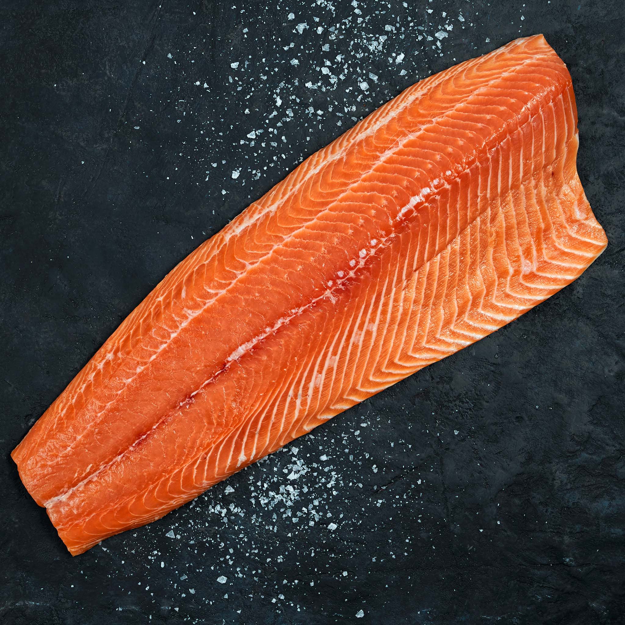 6100 WF Raw Skinless Sashimi Grade Atlantic Whole Salmon Fillet Seafood