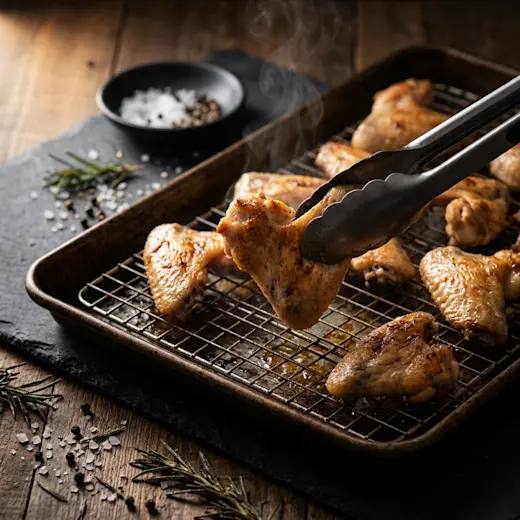 Chicken Wings - flipping