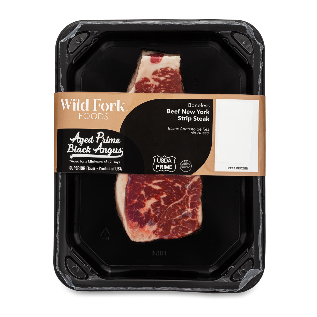 1504 WF PACKAGED USDA Prime Black Angus NY Strip Steak Beef