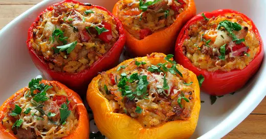 Pimientos Rellenos de Carne Molida