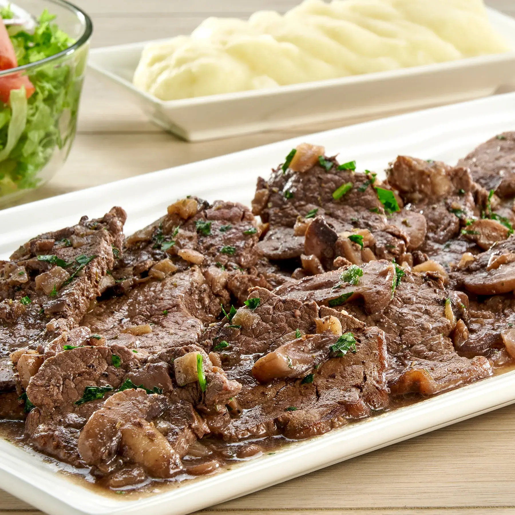 Bistecs de Top Sirloin con champiñones