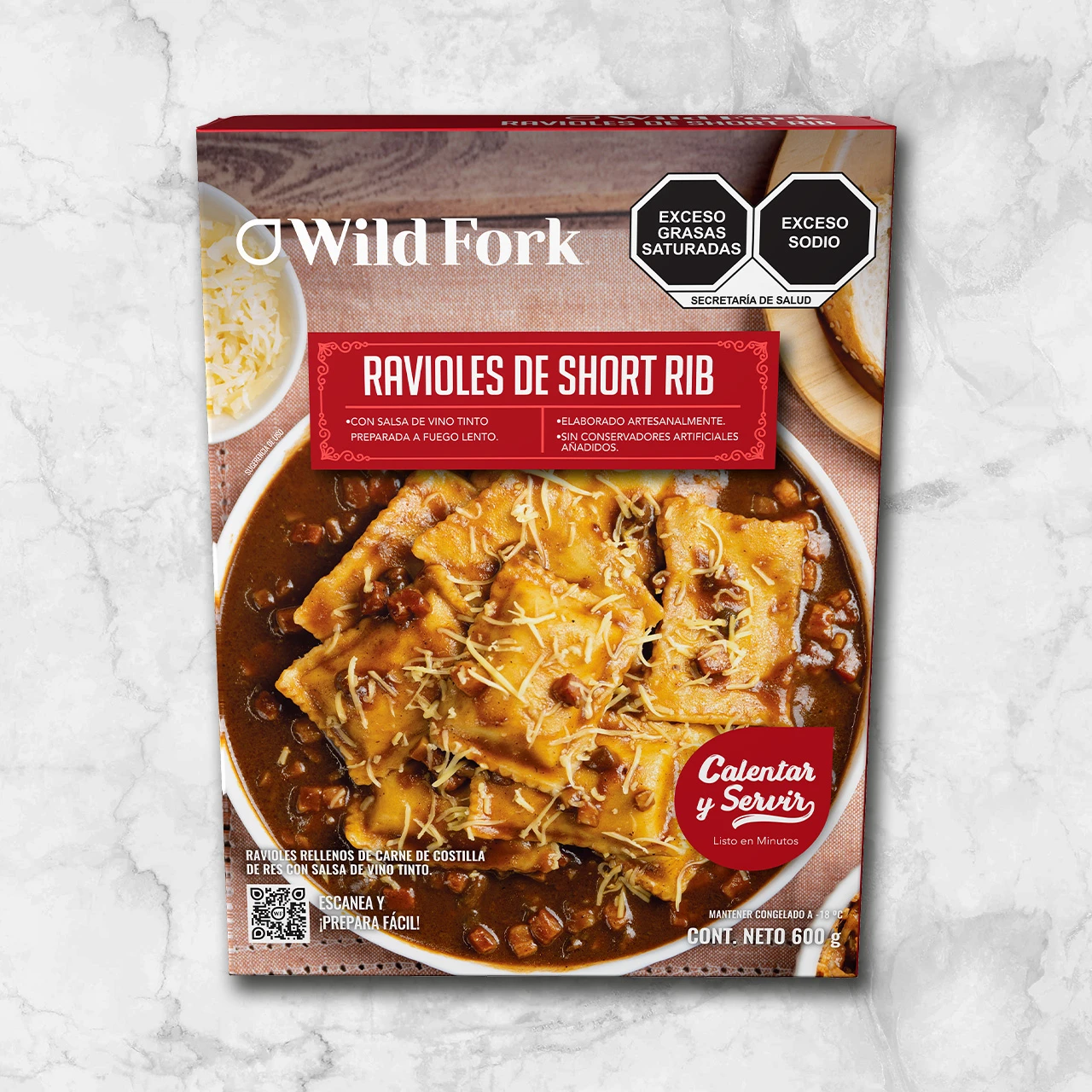 82158 WFMex Packaged RAVIOLES DE SHORT RIB Platillos navideños