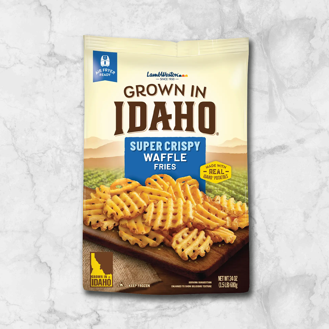 82426 WFMex Packaged PAPA WAFFLE GROWN IN IDAHO 680G Acompañamientos
