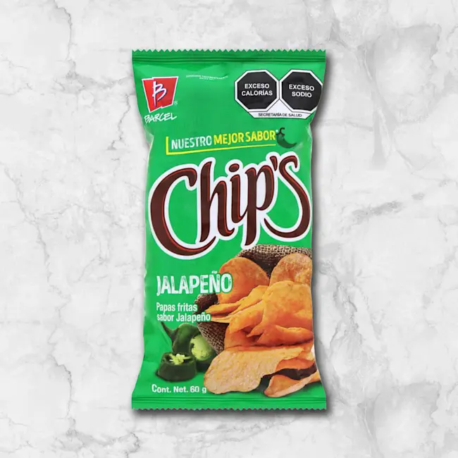 82369 WFMex Packaged BARCEL CHIPS JALAPEÑO 60G Abarrotes