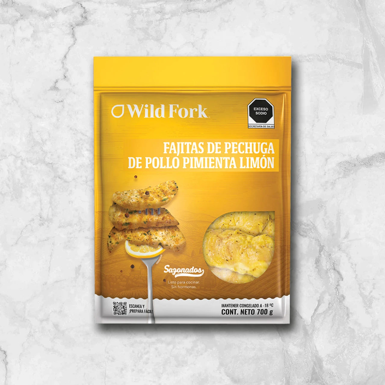 Fajitas de Pechuga de Pollo Pimienta Limón