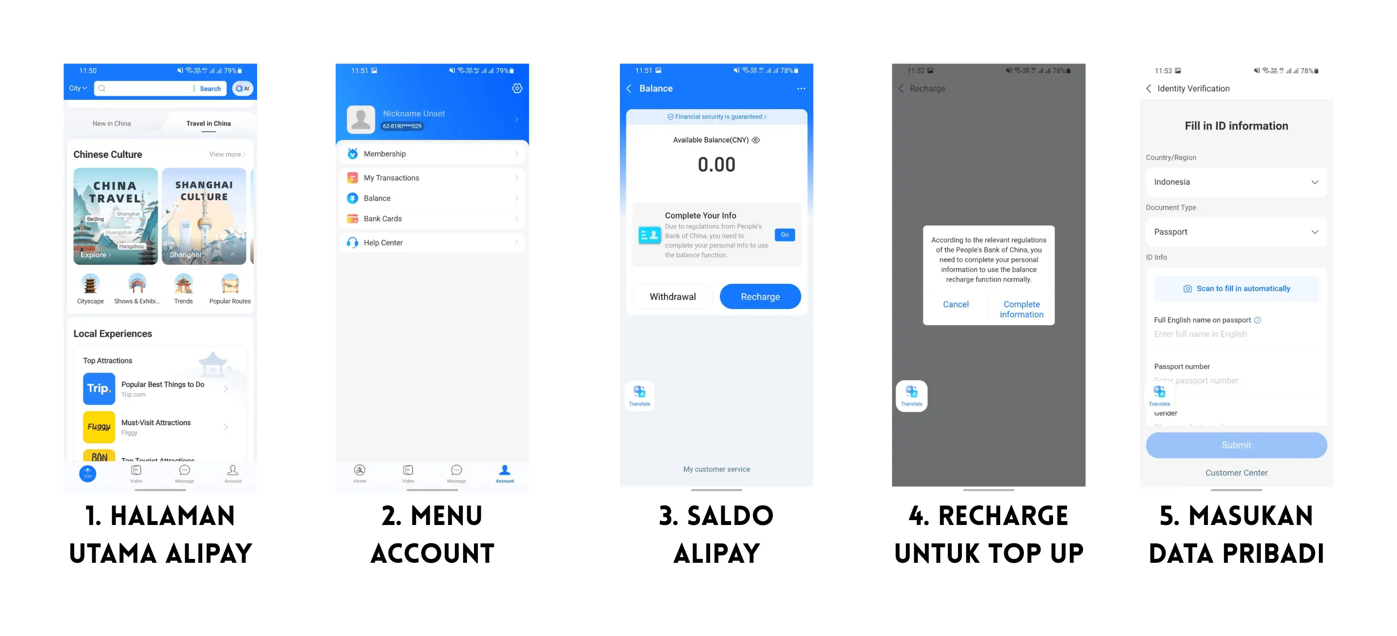 Cara Top Up Alipay di Indonesia