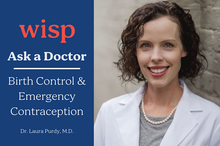 Dr. Laura Purdy answering questions about birth control and emergency contraception.