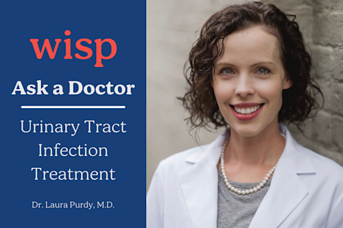 Dr. Laura Purdy answering questions about Urinary Tract Infection treatment
