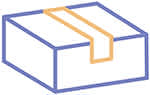 Drawing of a package | Get medication delivered, discreetly, to your home