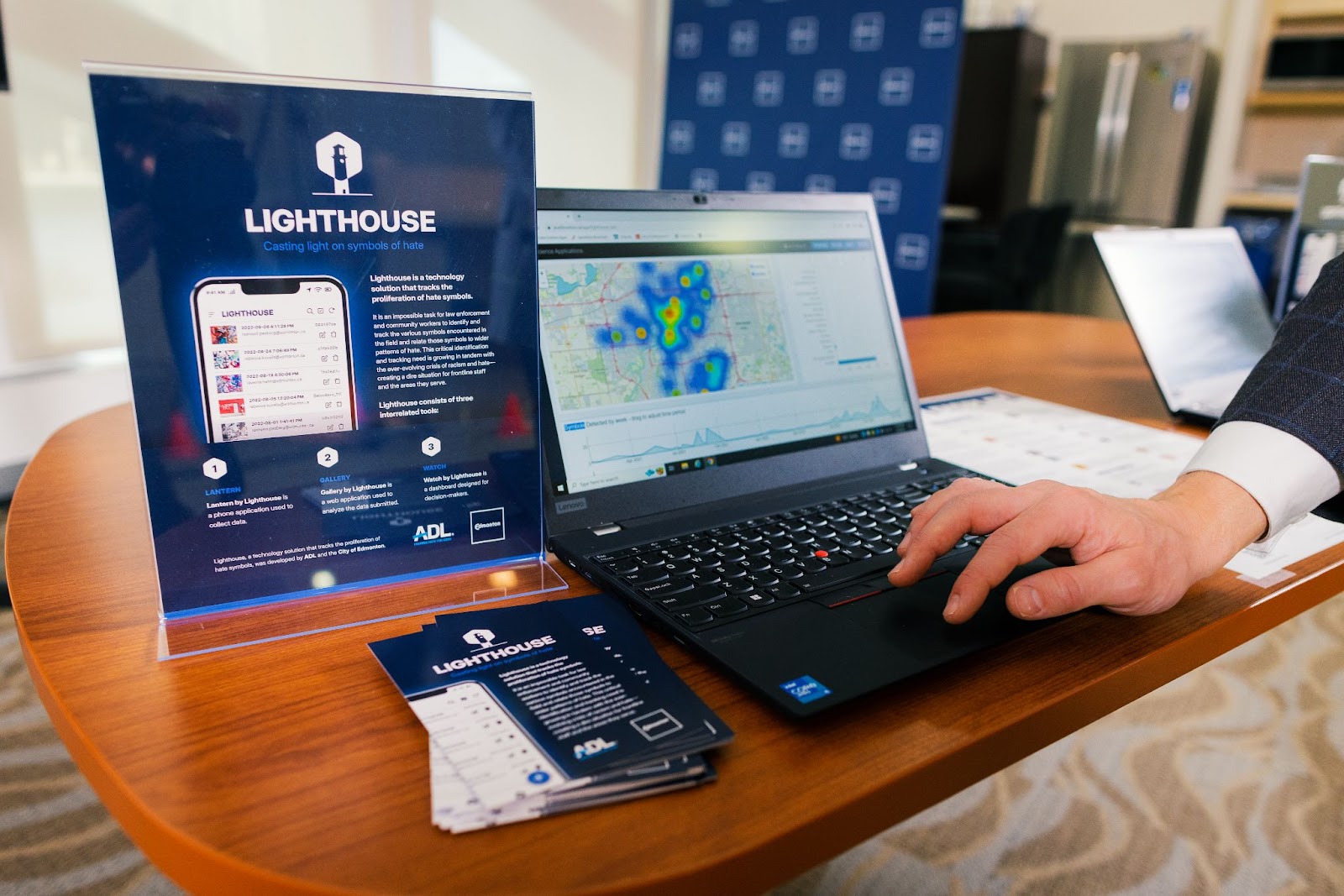 From lightbulb to Lighthouse – image of laptop