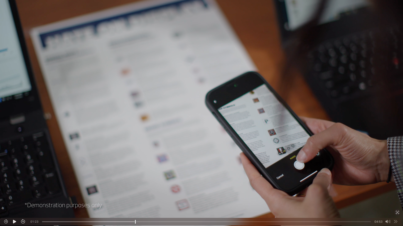 From lightbulb to Lighthouse – image of app in use
