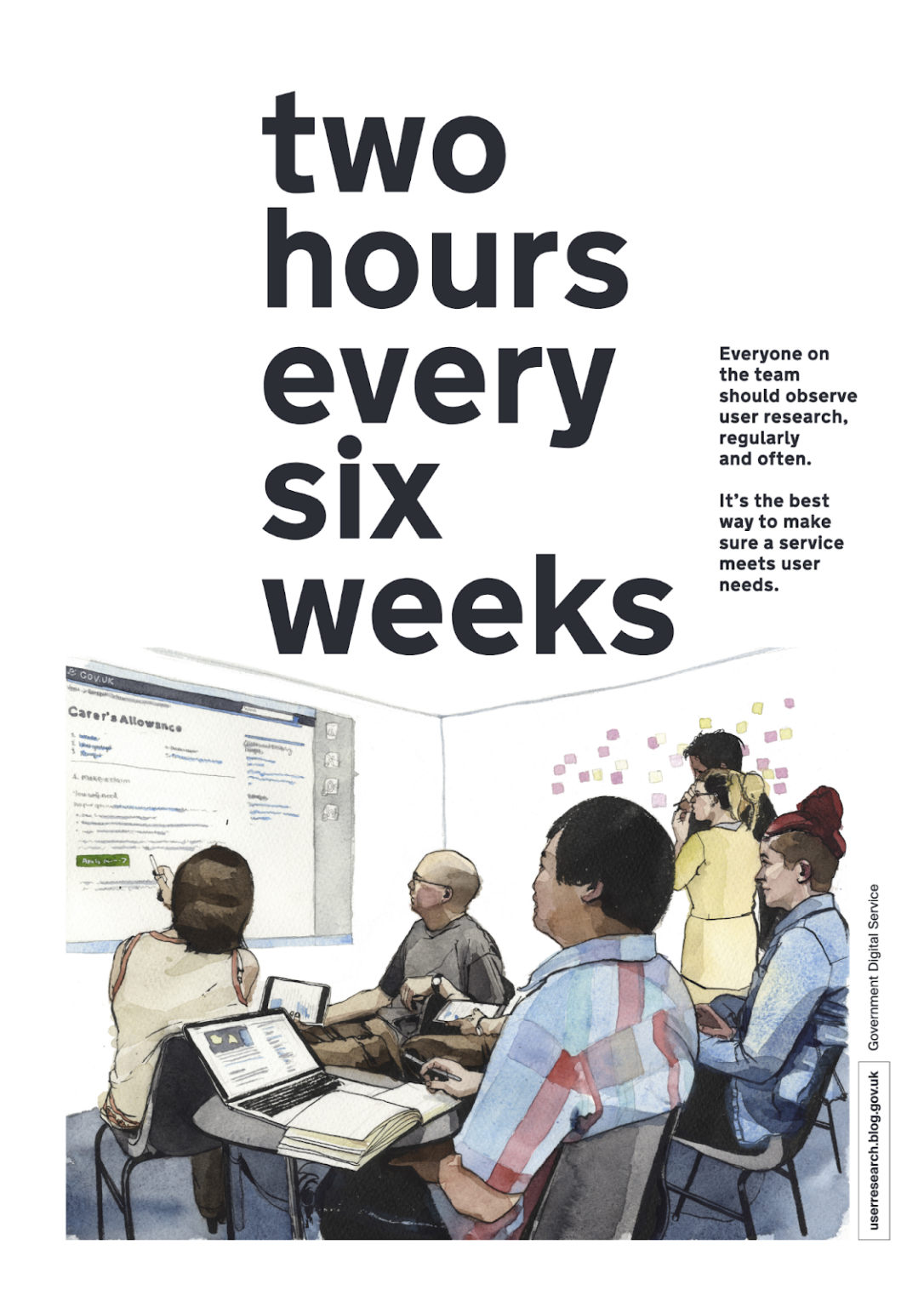Two hours every six weeks