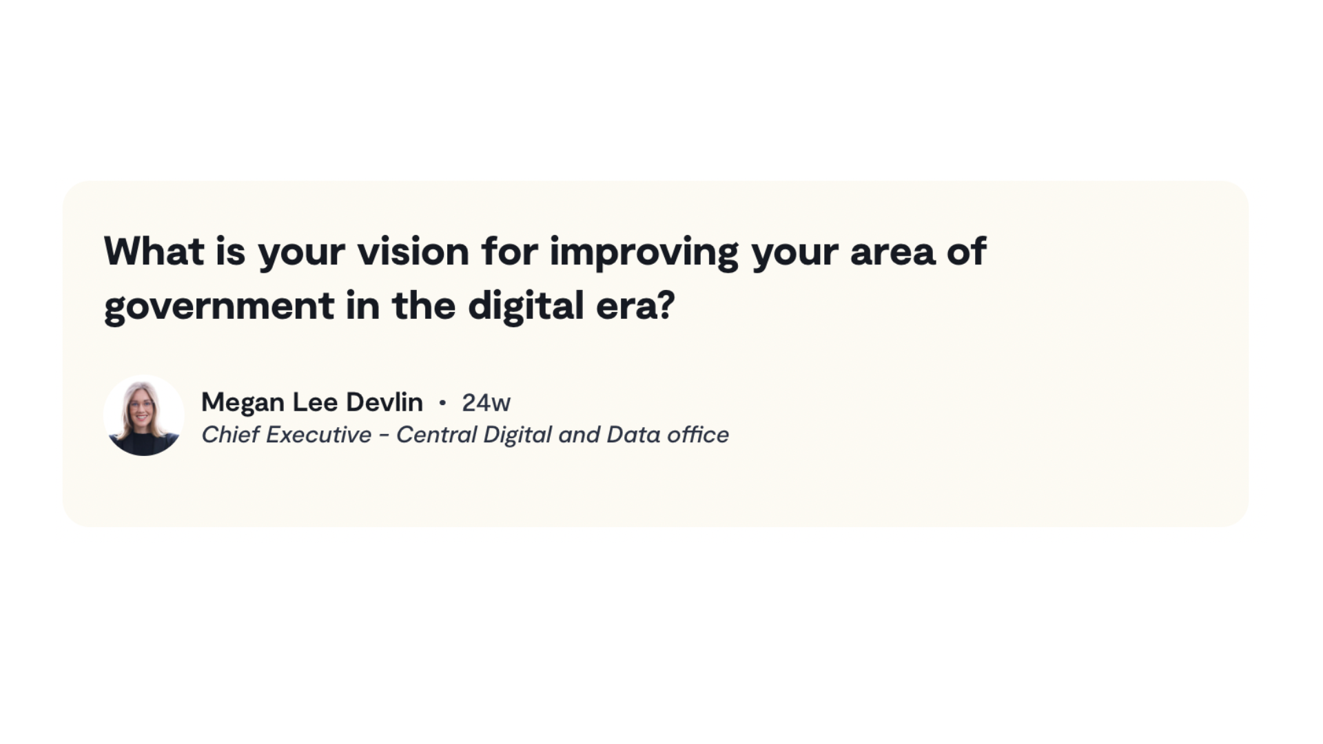 MLD vision for the future