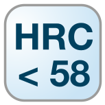 Werkstoffhärte < 58 HRC