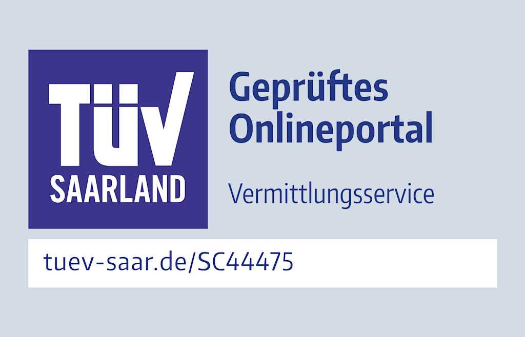 Das offizielle Prüfsiegel für die Zertifizierung des Bloxxter-Portals durch den TÜV Saarland.