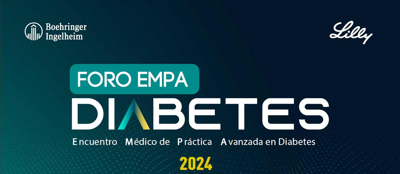 Leyenda "Foro EMPA: Diabetes. Encuentro Médico de Práctica Avanzada en Diabetes"