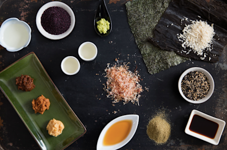 Popular Japanese food ingredients