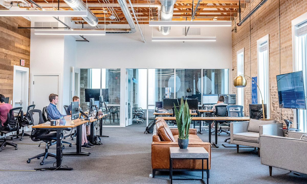 Conceptual photo of the interior of an office space