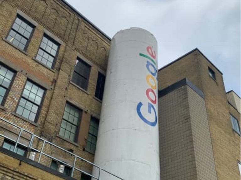 Exterior of the Google offices in Kitchener