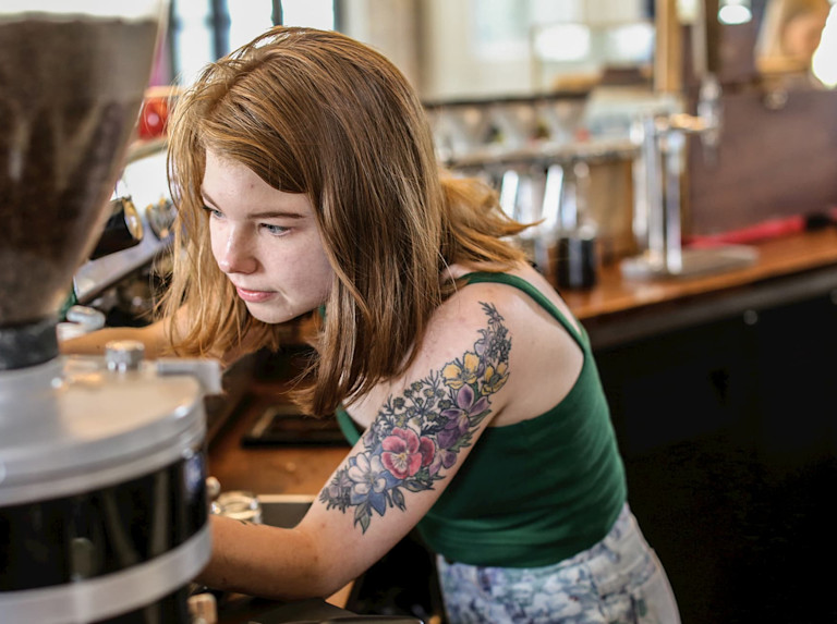 Barista at a coffee shop
