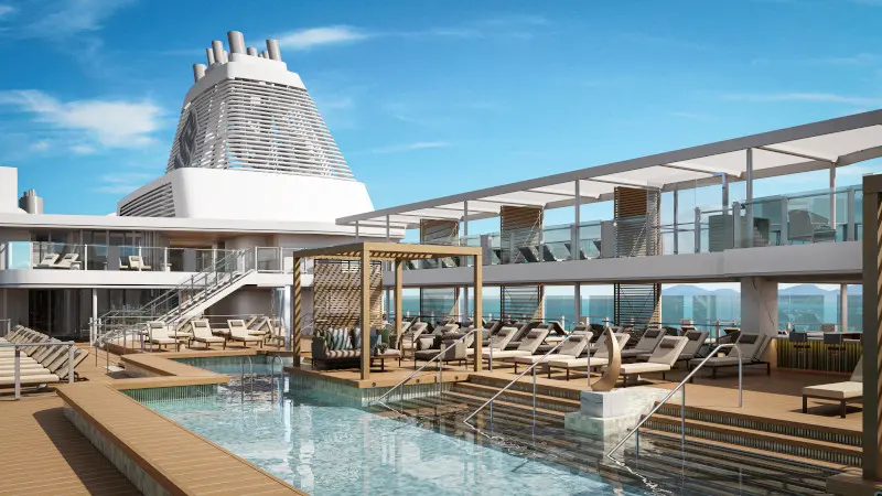 Open Deck Pool on silver ray