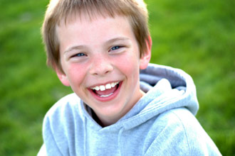 Boy smiling
