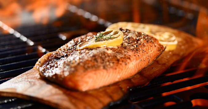 grilled salmon